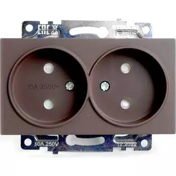 2-местная розетка STEKKER GLS10-7113-04 серия Катрин 49026