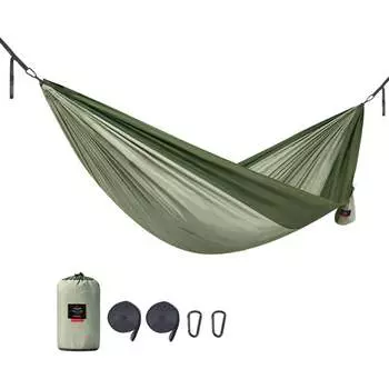 2-местный гамак Naturehike Ultralight NH21DC011 340T, зеленый 6927595713570