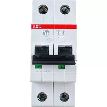 2-полюсный автоматический выключатель ABB S202 B40 2CDS252001R0405