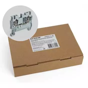 2-проводной проходной зажим самозажимной STEKKER LD552-1-25 39951