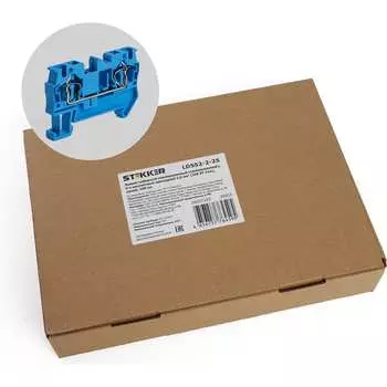 2-проводной проходной зажим самозажимной STEKKER LD552-2-25 39955