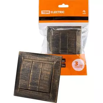 3 клавишный выключатель TDM ELECTRIC SQ1815-0745