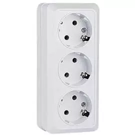 Трехместная розетка EKF Рим ENR16-228-10