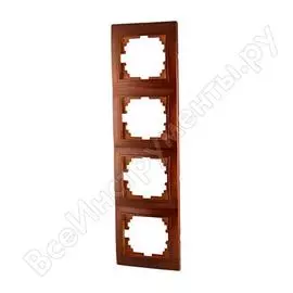 Вертикальная четырехместная рамка Lezard MIRA 701-0500-154