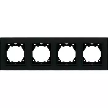 4-местная рамка Vesta Electric Exclusive Black FRM050404CHR