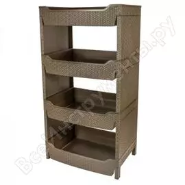 Узкая четырехсекционная этажерка BranQ