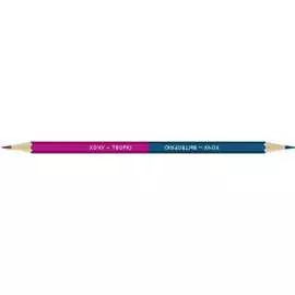 Двухцветный карандаш Воскресенская карандашная фабрика