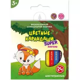 Набор цветных карандашей Воскресенская карандашная фабрика Лисенок 519708