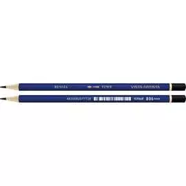 Заточенный цветной карандаш Vista-Artista 806 Черный, Black 554698