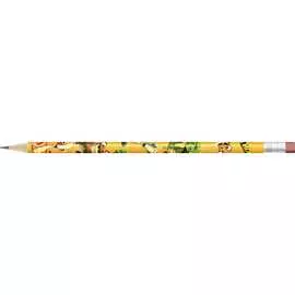 Графитный карандаш Воскресенская карандашная фабрика HB GGZ-14 Динозавры, Hot Print 607636