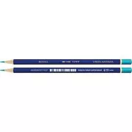 Заточенный акварельный карандаш Vista-Artista 619 Кобальтовый бирюзовый, Cobalt turquoise 611361