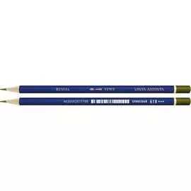 Заточенный акварельный карандаш Vista-Artista 618 Оливковый, Olive green 611367