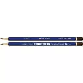 Заточенный акварельный карандаш Vista-Artista 722 Ван-дик коричневый, Vandyke brown 611388