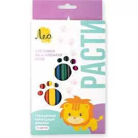 Цветных трехгранных набор карандашей Лео