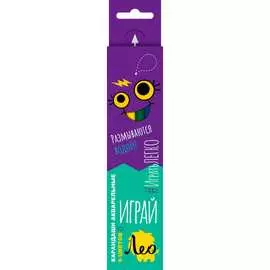 Трехгранных акварельных набор карандашей Лео Играй 641521