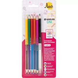 Набор двусторонних карандашей Лео