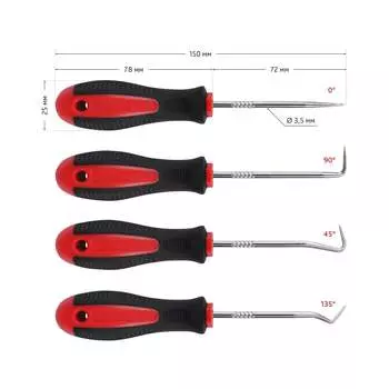 Набор крюков и шила SOLID 704.404.44