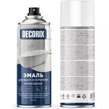 Аэрозольная эмаль для ванн и керамики Decorix 0156-21 DX