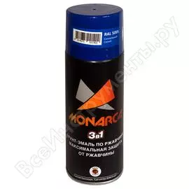 Аэрозольная грунт-эмаль по ржавчине MONARCA 85005