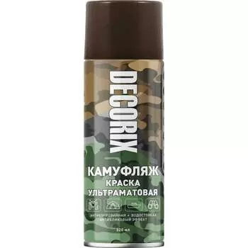 Аэрозольная светопоглощающая краска Decorix КАМУФЛЯЖ 0144-96 DX