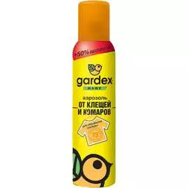 Аэрозоль от клещей и комаров на одежду Gardex Baby Maxi 148