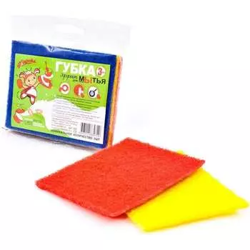 Абразивная губка для посуды Золушка Эффект 583