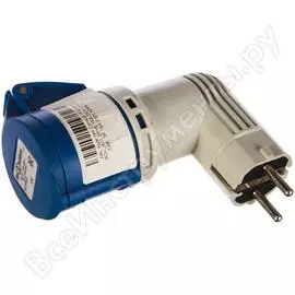 Адаптер abl caravan ip20 вилка schuko: 2р+е 16а 250v - розетка cee: 3p 16a 230v adps312
