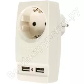 Адаптер ЭРА SP-1e-USB-W Polynom Б0026332