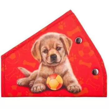 Адаптер для ремня безопасности skyway детский, щенок с мячом, красный s04007009