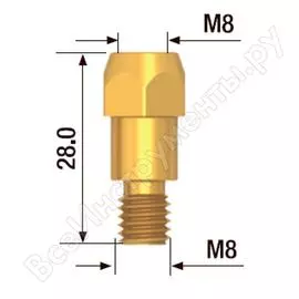 Адаптер контактного наконечника (10 шт; m8*28 мм) fubag f142.0020