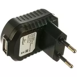 Адаптер питания cablexpert mp3a-pc-08 100/220v - 5v usb 1 порт 1a черный