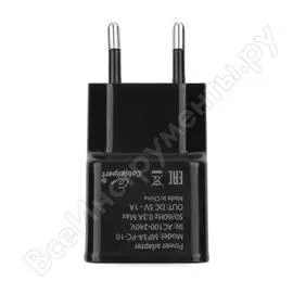 Адаптер питания cablexpert mp3a-pc-10 100/220v - 5v usb 1 порт 1a черный