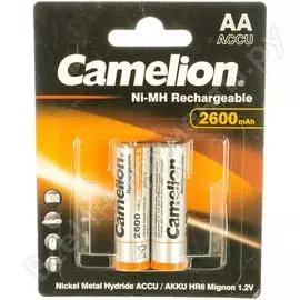 Аккумулятор camelion 1.2в aa-2600mah ni-mh bl-2, 6183