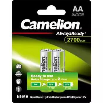 Аккумулятор Camelion Always Ready AA-2700mAh Ni-Mh BL-2 15036