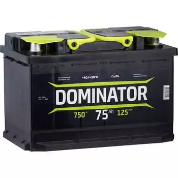 Аккумулятор Dominator 6 СТ 75 Ач 1 L 750 А ССА 575111060