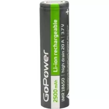 Аккумулятор GoPower Li-ion IMR18650 00-00018356