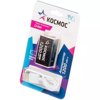 Аккумулятор КОСМОС KOCLi9V1200mAh1BL