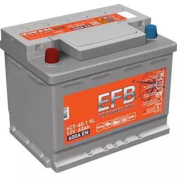 Аккумулятор TITAN EFB 60.1 VL 4607008886818