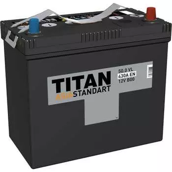 Аккумулятор TITAN ASIA STANDART 50.0 VL B00 4607008887563