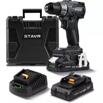 Аккумуляторная бесщеточная дрель-шуруповерт Ставр 18В UNI-M 9020100433