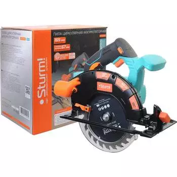 Аккумуляторная циркулярная пила Sturm 1BatterySystem CCS1867BL