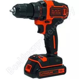 Аккумуляторная дрель-шуруповерт black+decker bdcdd186kb