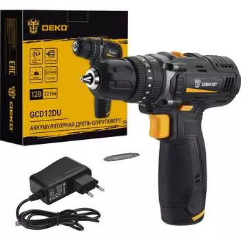 Аккумуляторная дрель-шуруповерт DEKO GCD12DU 063-4039