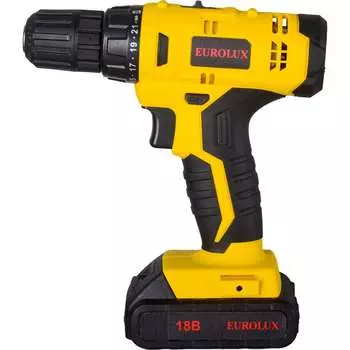Аккумуляторная дрель-шуруповерт Eurolux ДА-18/2Li 72/14/40