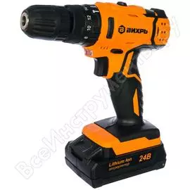 Ударная аккумуляторная дрель-шуруповерт Вихрь ДА-24Л-2кУ 72/14/19