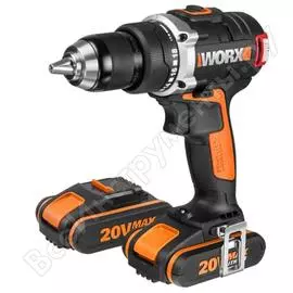 Аккумуляторная дрель-шуруповерт worx bl 20в wx175