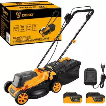 Аккумуляторная газонокосилка DEKO DKLM20V 085-2024