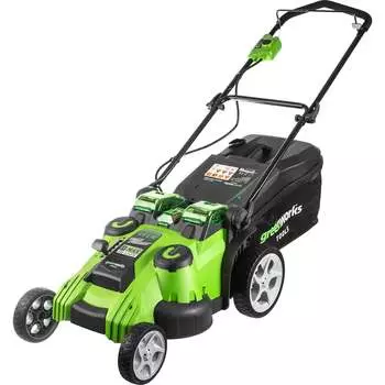 Аккумуляторная газонокосилка GreenWorks TwinForce 2500207USB4