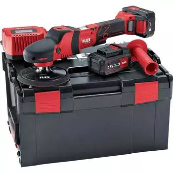 Аккумуляторная ротационная полировальная машина FLEX PE 150 18.0-EC/5.0 Set 447153