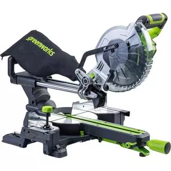 Аккумуляторная торцовочная пила GreenWorks GD24MS216 1501707